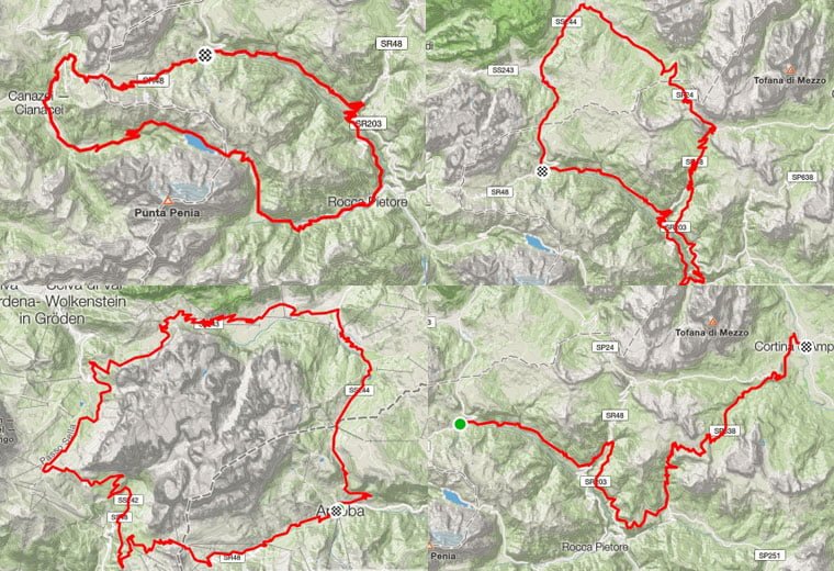 Cycling Dolomites Map 