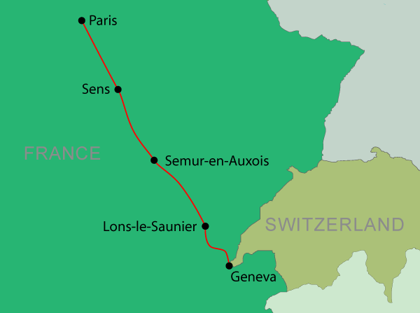 Paris to Geneva Cycle