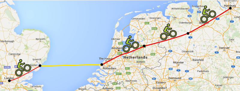 travel from hamburg to london