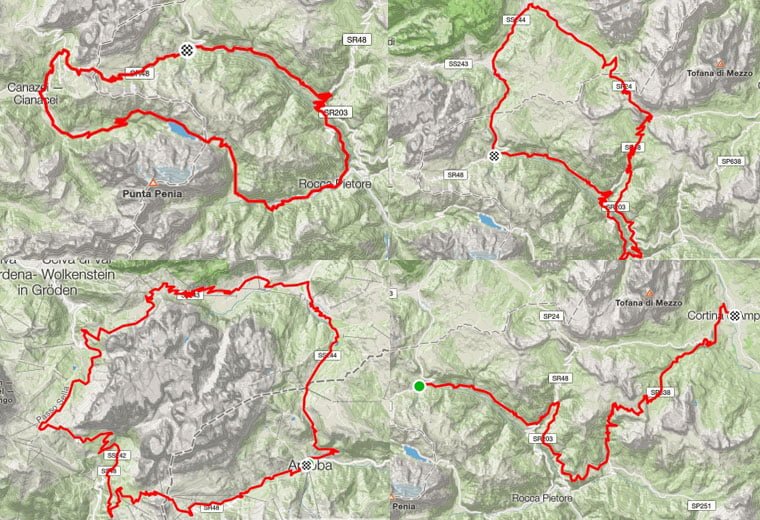 cycling-dolomites-map