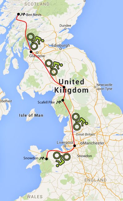 three peaks cycle challenge
